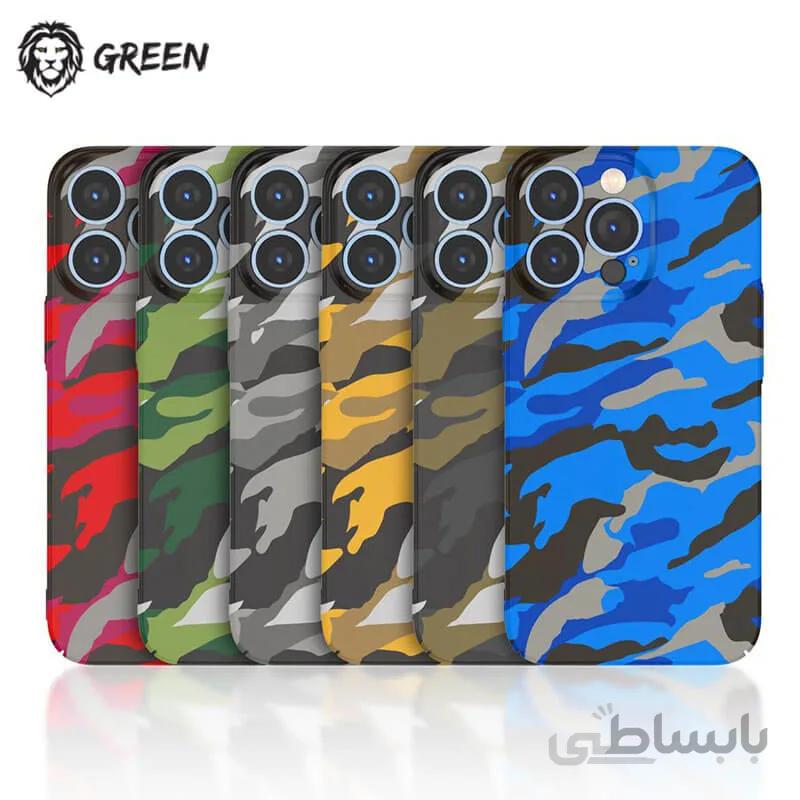 قاب چریکی گرین لاین Green Lion PC Camouflage Case iPhone 13 Pro Max