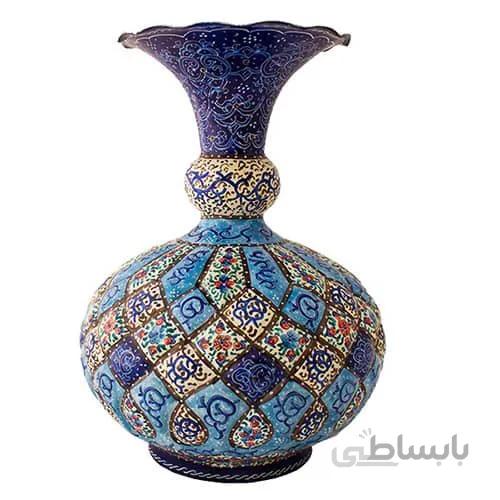 گلدان میناکاری خمره ای 20 سانتی