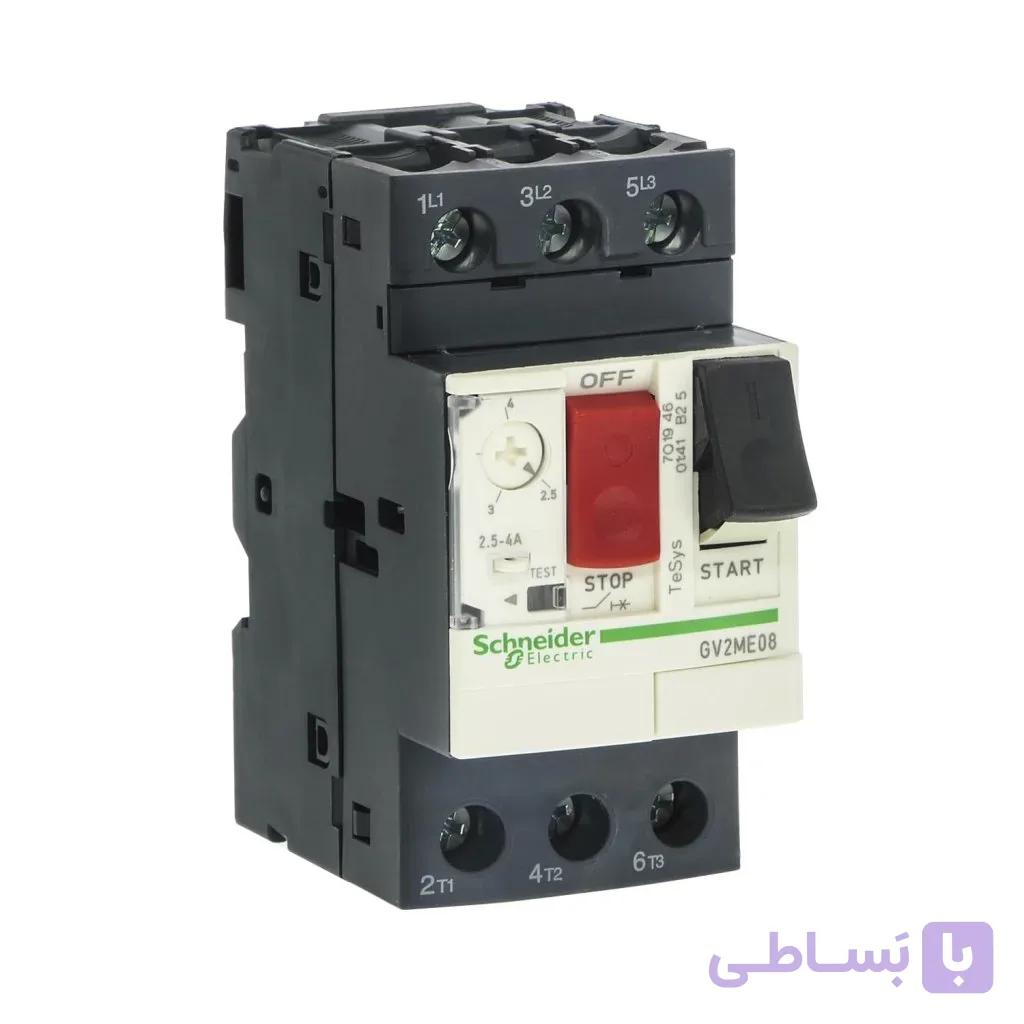 کلید حرارتی مغناطیسی اشنایدر الکتریک 2.5 تا 4 آمپر