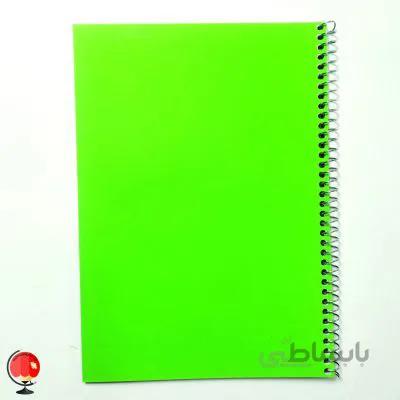 دفتر سیمی 50 برگ رنگ سبز