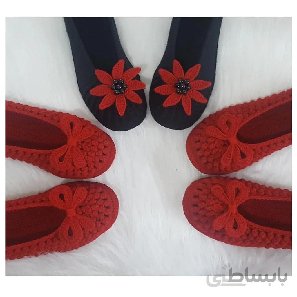 پاپوش بافتنی زنانه sindra مدل TY RT