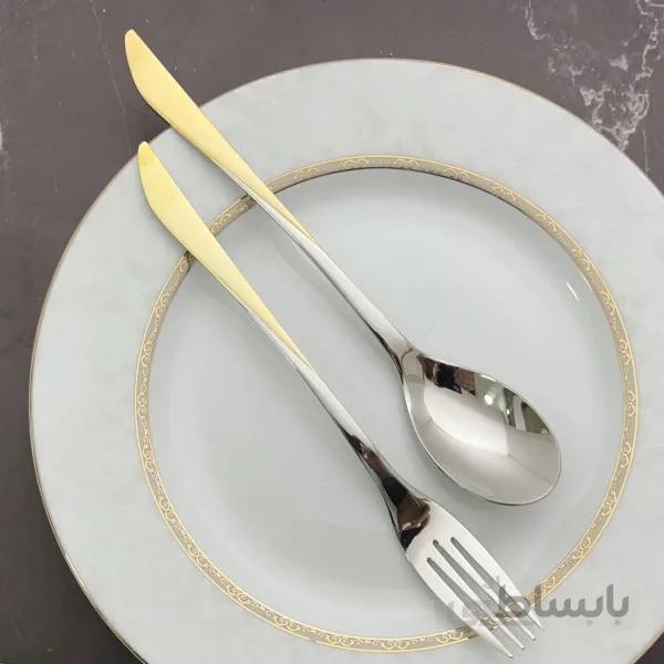 قاشق چنگال 6 نفره استیل کد 590394