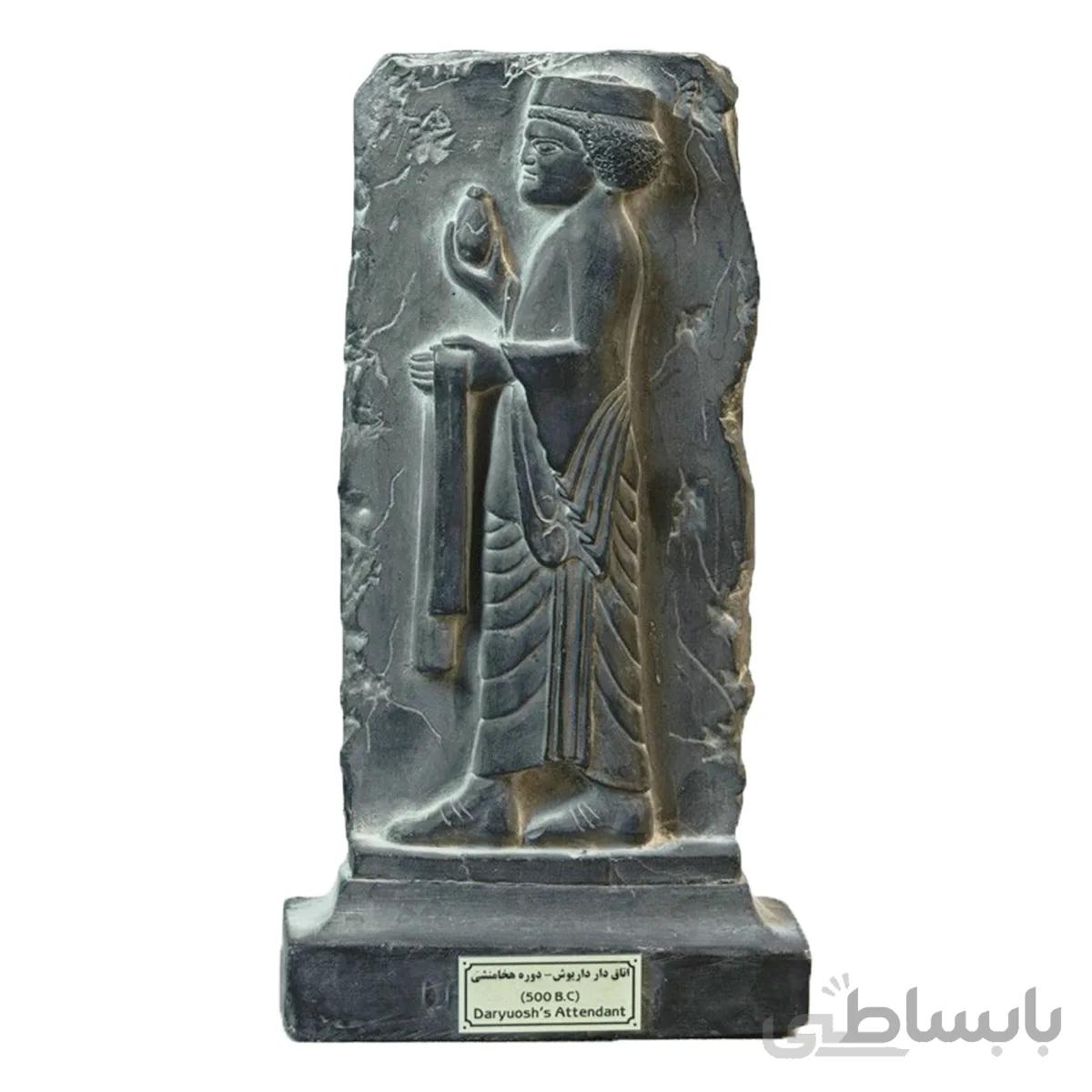 مجسمه تندیس و پیکره شهریار مدل کتیبه سنگی اتاق دار داریوش کد MO2620