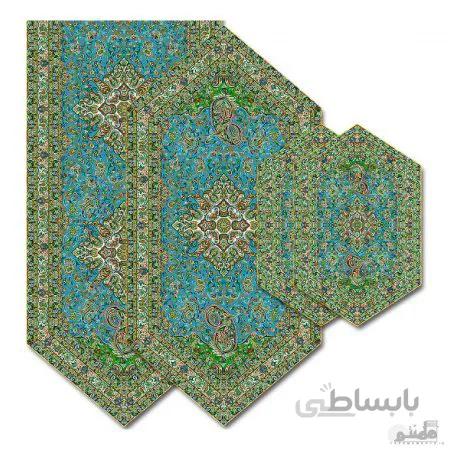 سرویس کامل رومیزی ترمه طرح مهستان کد 814