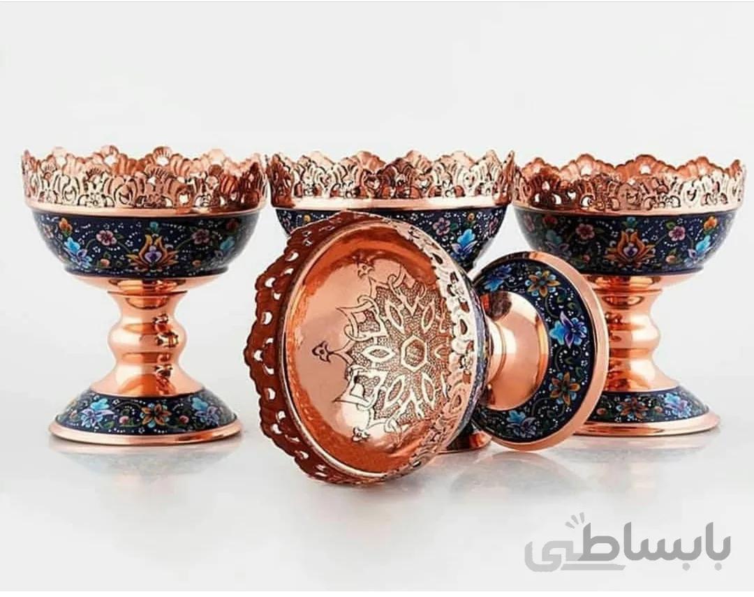 آجیل خوری مس و نقاشی کد ۱۰۱۳۰۸