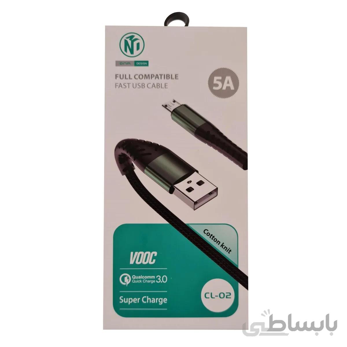 کابل شارژ اندرویدی MicroUSB مدل CL-02