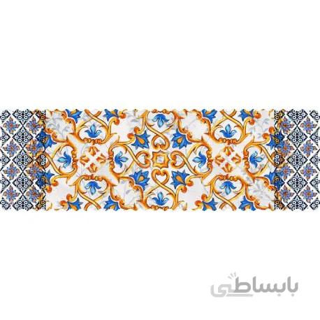 رانر مخمل گل ابی طلایی