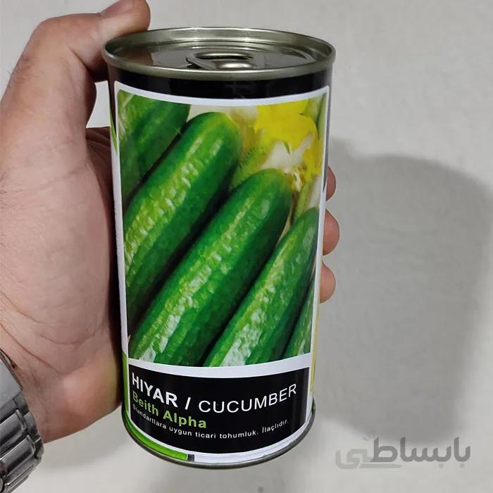بذر خیار زمینی بت آلفا قوطی 100 گرمی