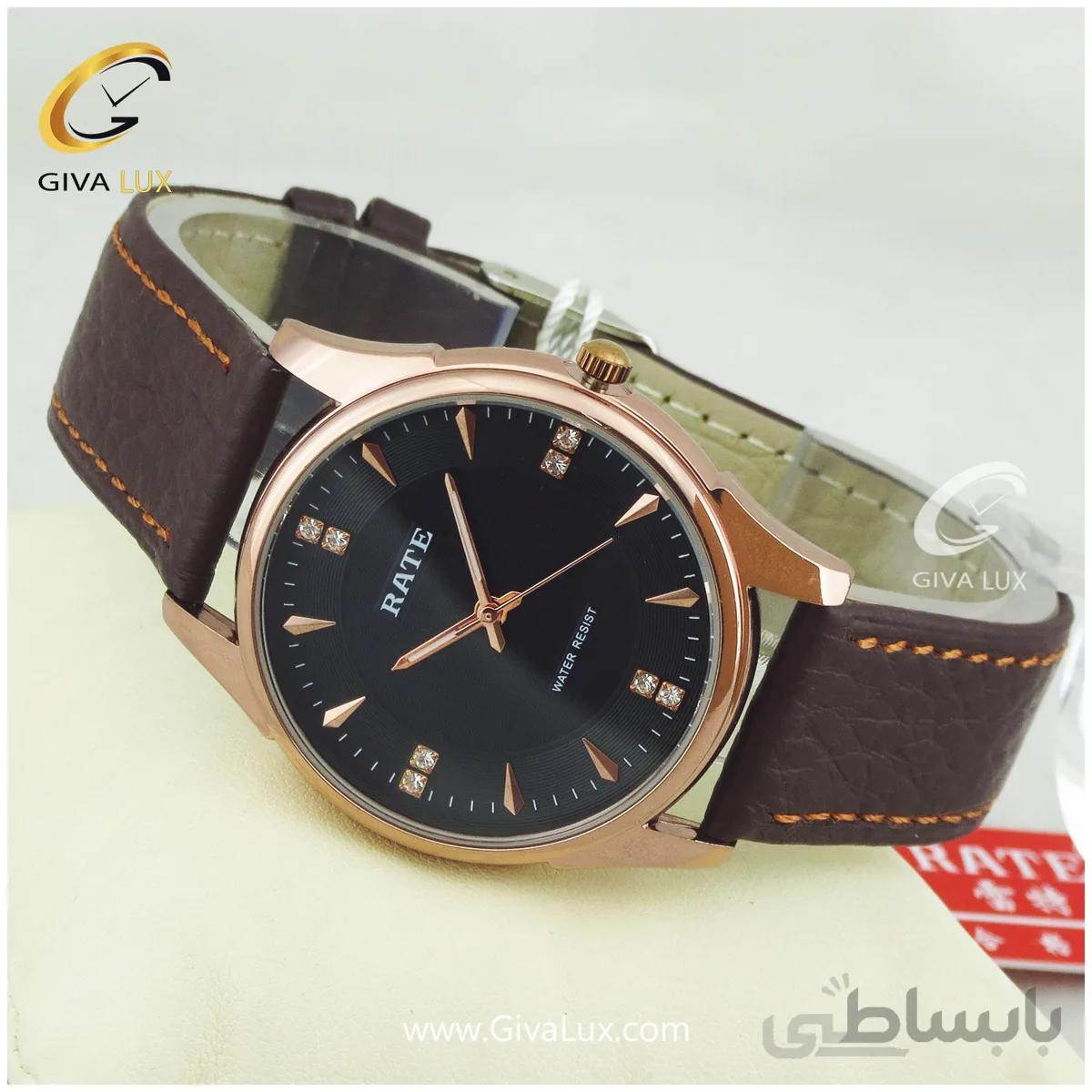ساعت مچی مردانه بند چرمی رِیت RATE مدل 8239G