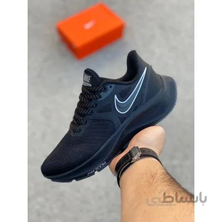 نایک ایر زوم پگاسوس 38 کامل مشکی nike air zoom pegasus 38 running