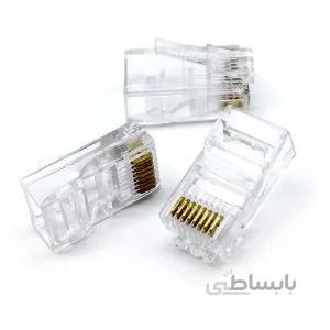سوکت شبکه امپ Cat 6 UTP بسته ۱۰۰ تایی