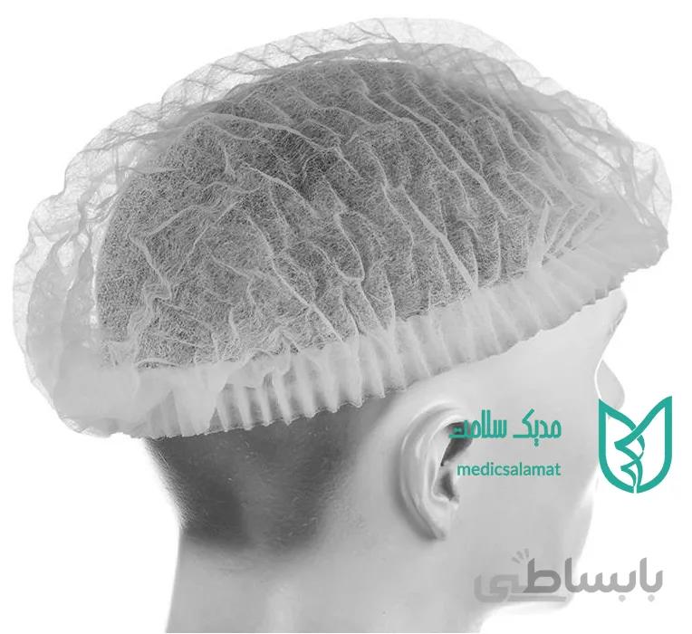 کلاه آکاردئونی 100 عددی سفید