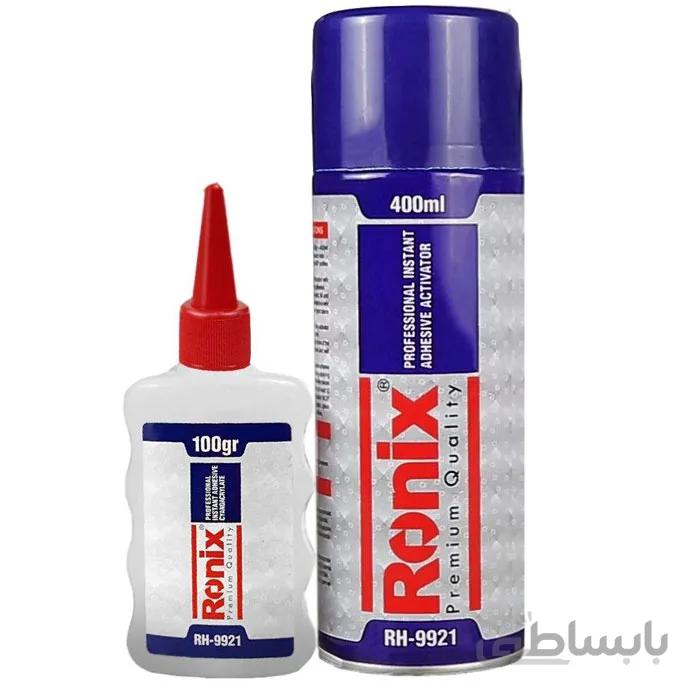 چسب فوري (3-2-1) 400 ميلي‌ليتري Ronix مدل RH-9921 ا Instant adhesive (3-2-1) 400 ml Ronix model RH-9921