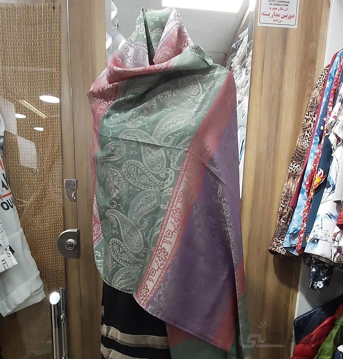 شال ژاکارد ابریشم برند maneli ا shawl