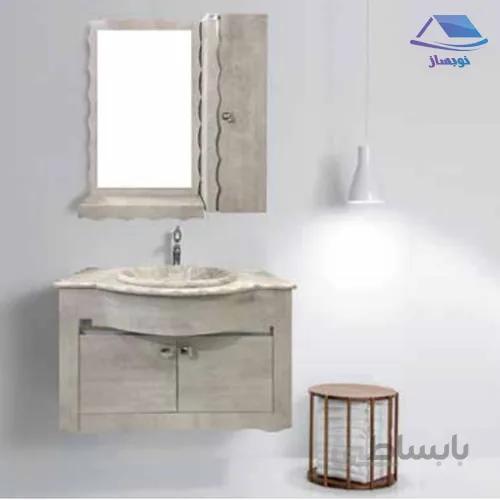 روشویی کابینتی صدف مدل ولف 70 بتنی