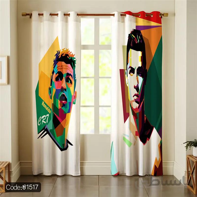 پرده پانچی کد300طرح رونالدورنگی