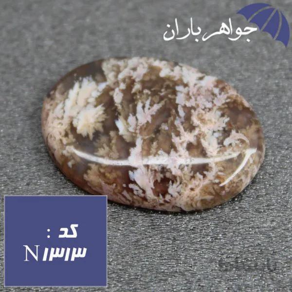 نگین عقیق شجری دریایی خوشرنگ کد N_1313