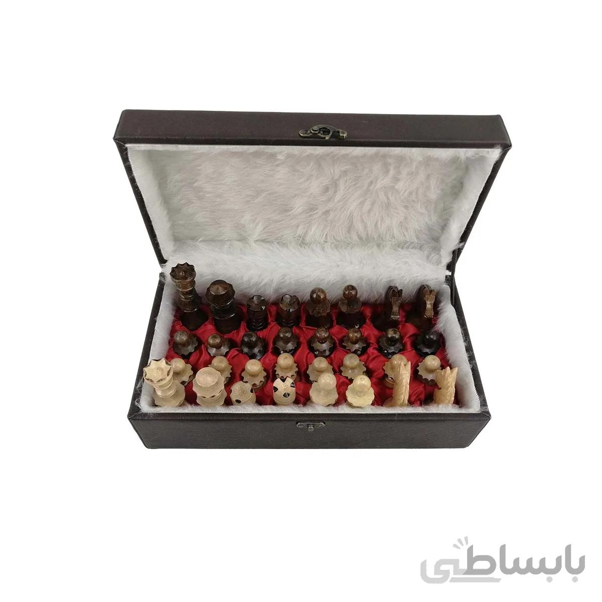 جعبه نگهداری مهره شطرنج چرمی ایستاده کد 102