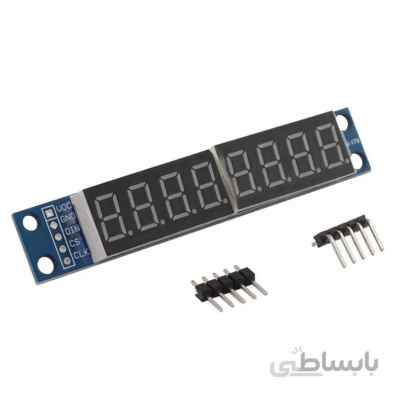 ماژول نمایشگر 7سگمنت هشت رقمی با درایور MAX7219 برای برد آردوینو