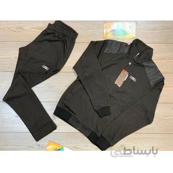 ست ورزشی گرمکن شلوار مردانه بسا پارچه سوزنی اسلیم فیت