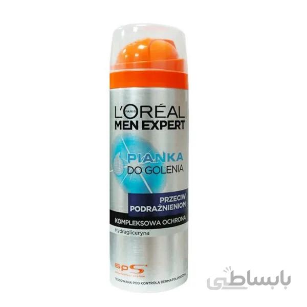 فوم اصلاح لورئال ۲۰۰ میل ضدحساسیت – Loreal Schima Da barba