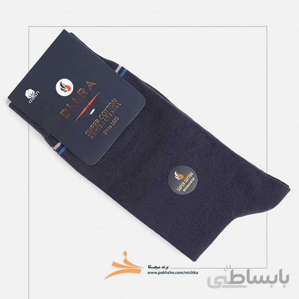 جوراب نخ پنبه آنتی باکتریال ساق بلند مردانه برند میچکا کد 301