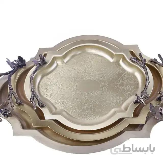 سینی برنجی سالی نوطرح پروانه