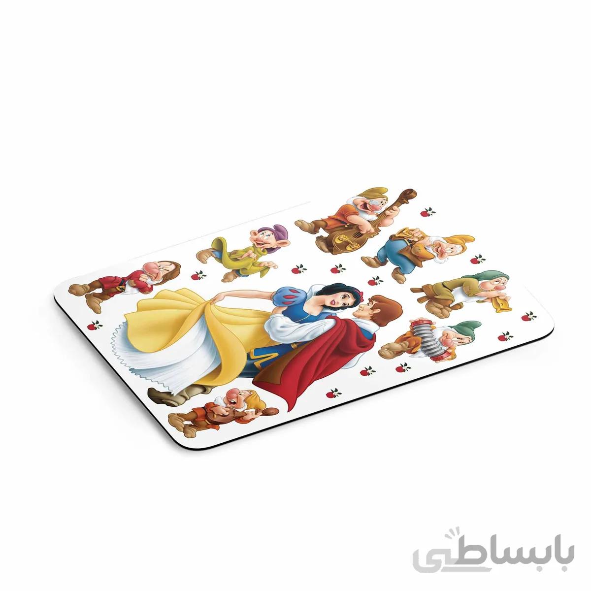 ماوس پد طرح انیمیشن سفید برفی و هفت کوتوله Snow White and the Seven Dwarfs کد KCT10452