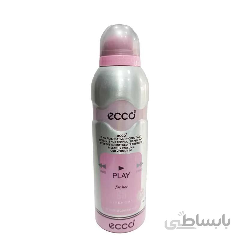 اسپری زنانه اکو مدل پلی 200 میل ecco play