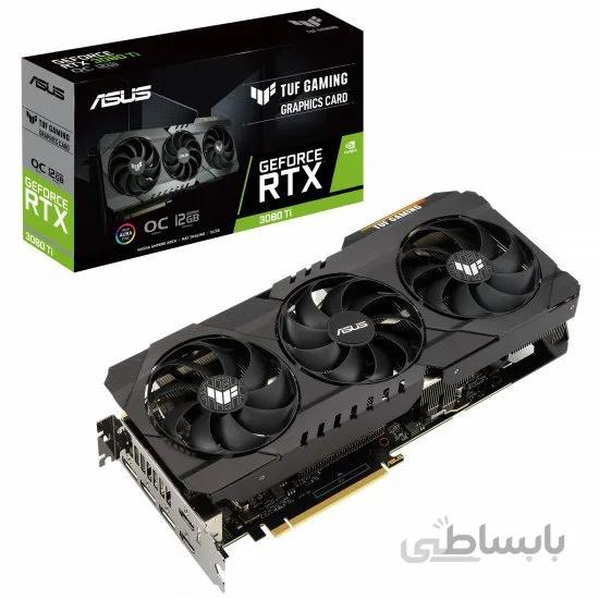 کارت گرافیک ایسوس مدل TUF-RTX3080TI-O12G-GAMING حافظه 12 گیگابایت ا ASUS TUF-RTX3080TI-O12G-GAMING GDDR6X Graphics Card