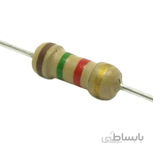 مقاومت 1.5 کیلو اهم 1/4 وات 5 درصد | 1.5K