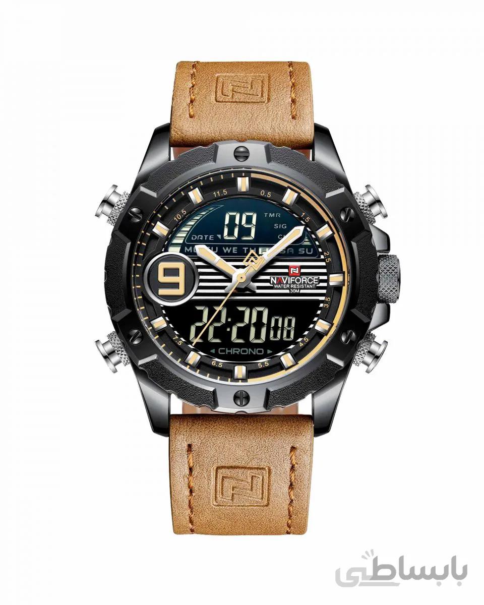 ساعت مچی مردانه ناوی فورس NAVIFORCE NF9146L B/Y/L.BN