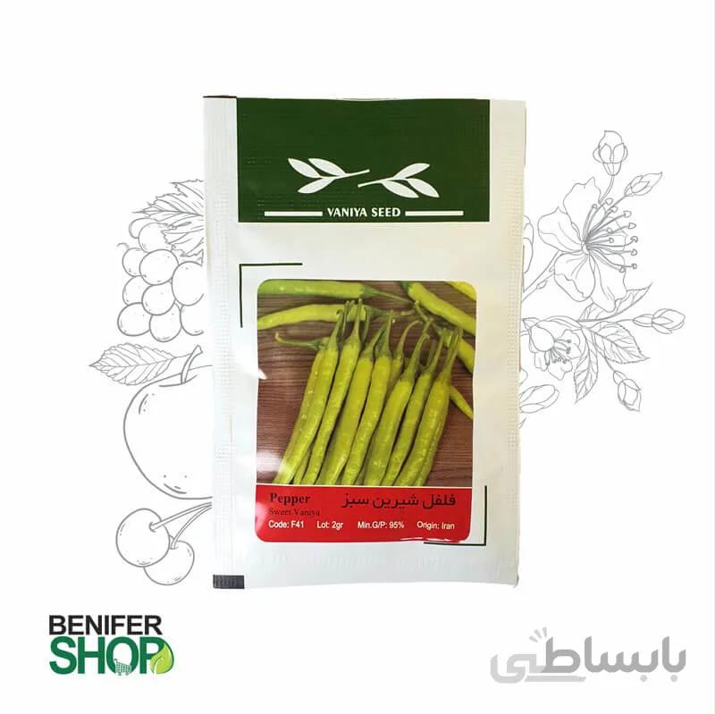 بذر خانگی فلفل شیرین سبز آذر سبزینه