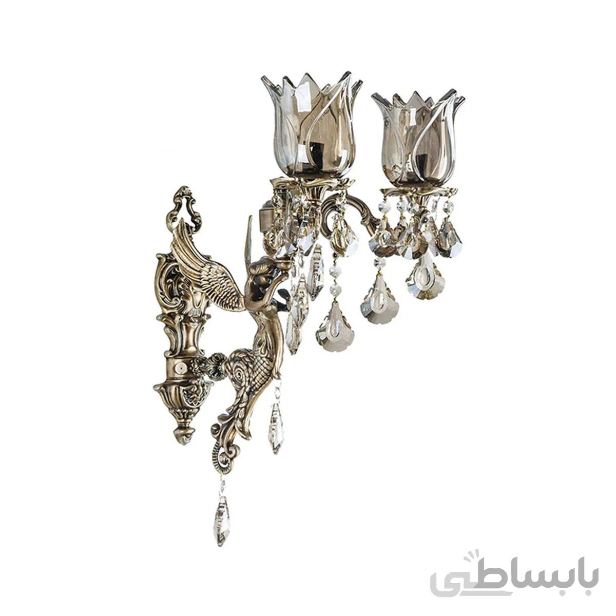 چراغ دیواری ۲ شعله چشمه نور کد M3578/1W-A