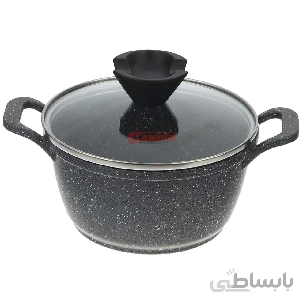 قابلمه گرانیتی کاندید مدل پروانه (سایز 16) ا Candid Granite Pot Size 16 Butterfly Model