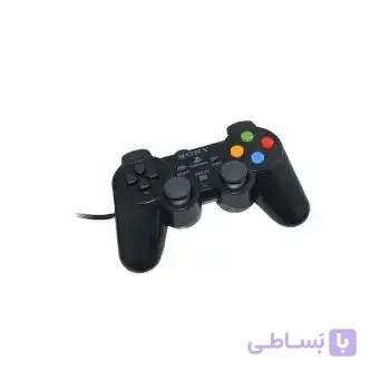 دسته بازی پلستیشن 2 سیم ابریشمی 2 موتوره
