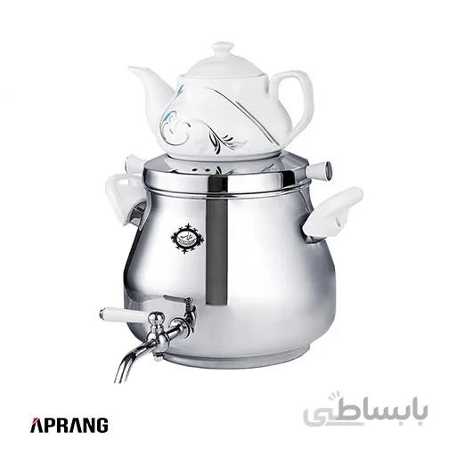 سماور روگازی لادن عالی نسب ا Alinassab Ladan Cooking Samovar 5 Liter