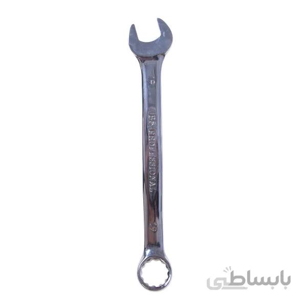 آچار یک سر تخت یک سر رینگی بی اس سایز 19