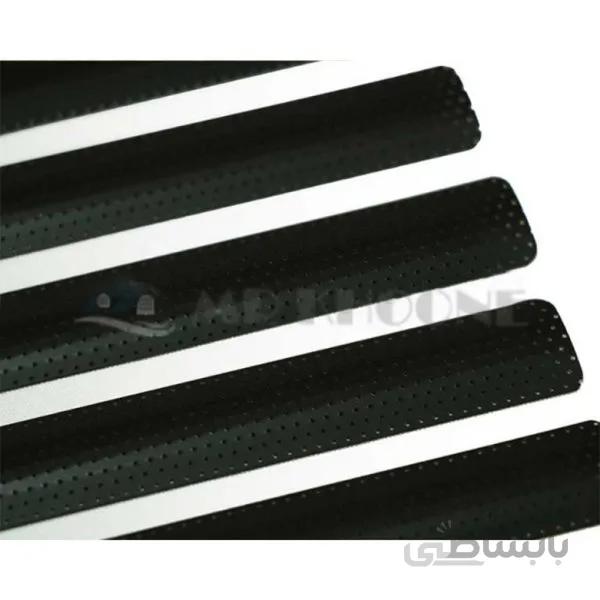 پرده کرکره فلزی مشکی پرفراژ 25 میلیمتری