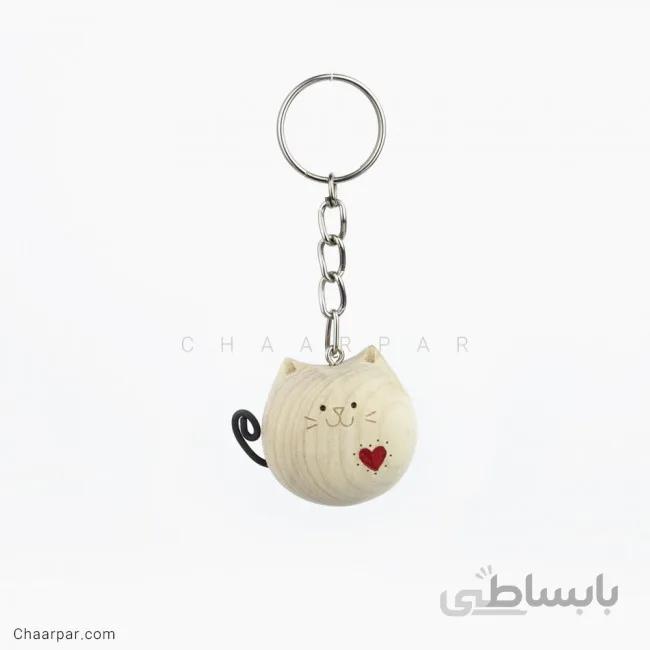 سرکلیدی گربه قلبی