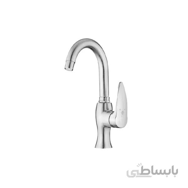 شیر روشویی اهرمی متحرک کاویان مدل پروانه استیل