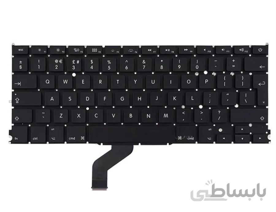کیبورد لپ تاپ اپل MacBook Pro A1425 مشکی اینتر بزرگ