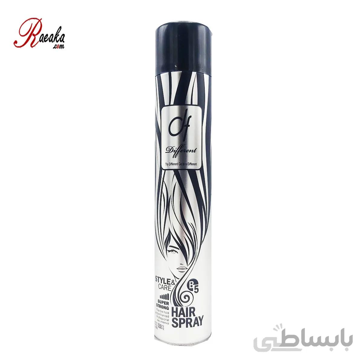 اسپری حالت دهنده مو دیفرنت (تافت) حجم ۵۰۰ میلی لیتر