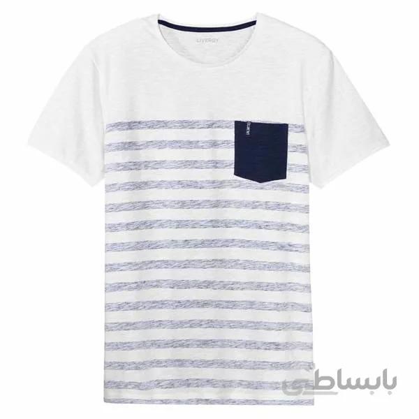 تیشرت آستین کوتاه مردانه لیورجی مدلm416