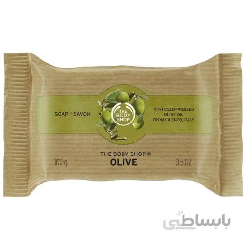 صابون زیتون بادی شاپ 100 گرم | پاکسازی و نرم کننده پوست ا The Body Shop Olive Soap 100g