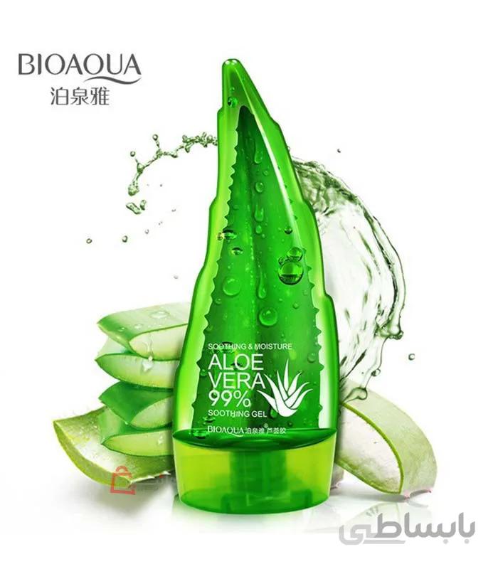 ژل آبرسان صورت و بدن آلوورا 99 درصد بیوآکوا BIOAQUA