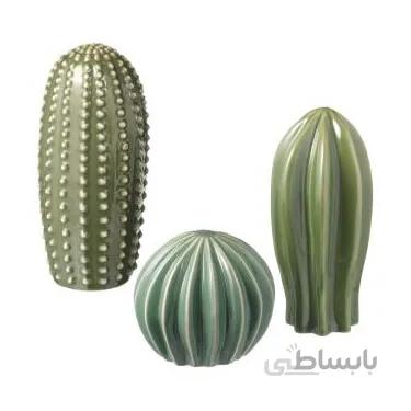 ست دکوری کاکتوس سرامیکی ایکیا