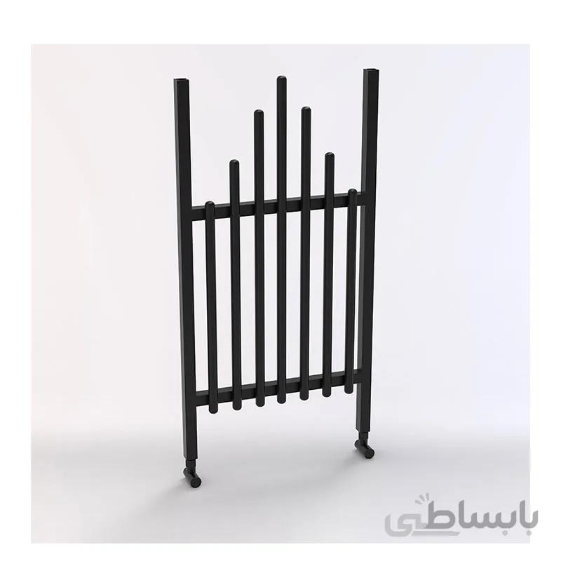 حوله خشک کن آلومینیوم مشکی لاکچری طرح 2