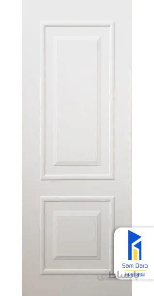 درب داخلی ساختمان دو قاب ساده PVC-B306