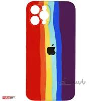 کاور سیلیکونی محافظ لنزدار رنگین کمانی مناسب برای گوشی اپل iPhone 12 Pro Max